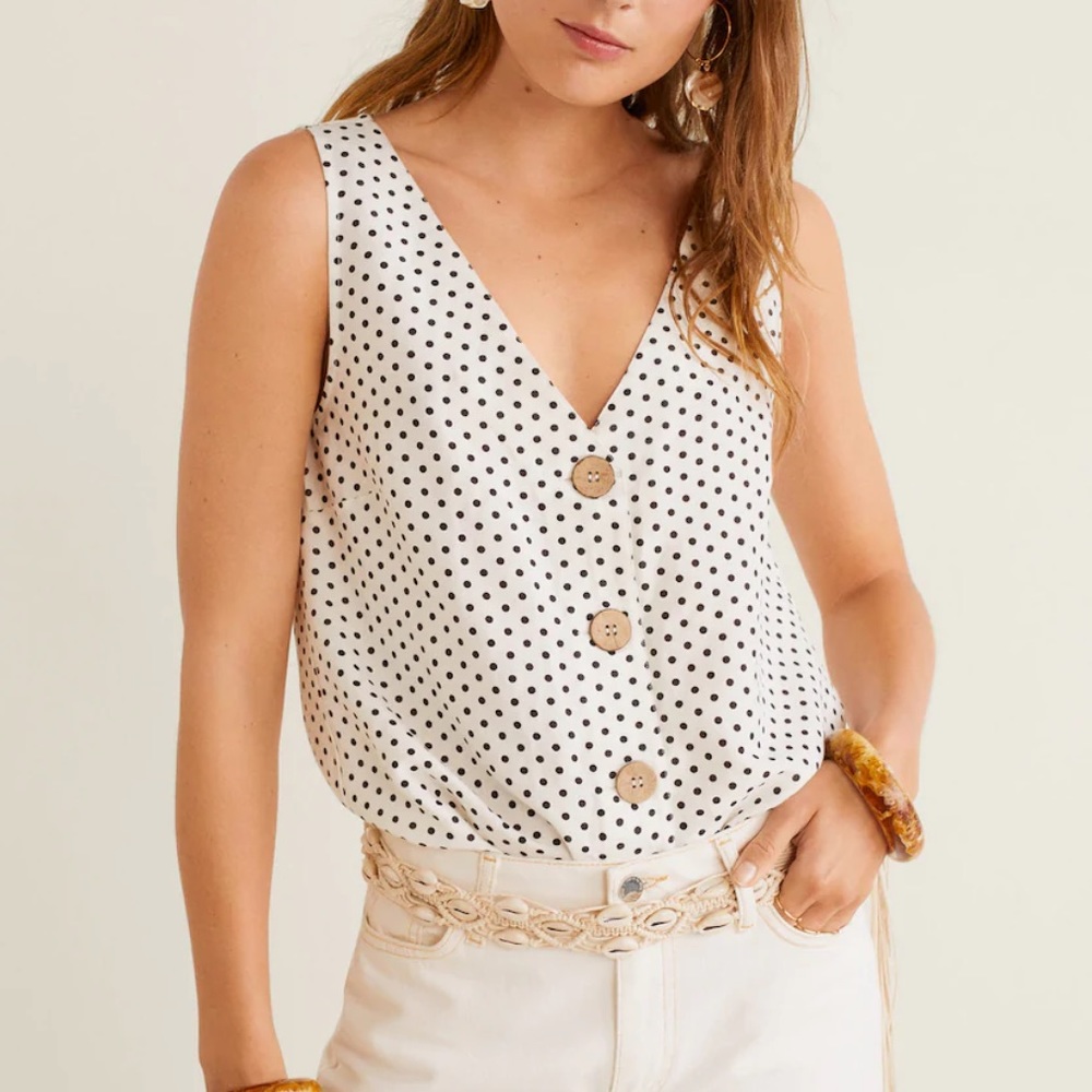 Mango vest blouse. NWT